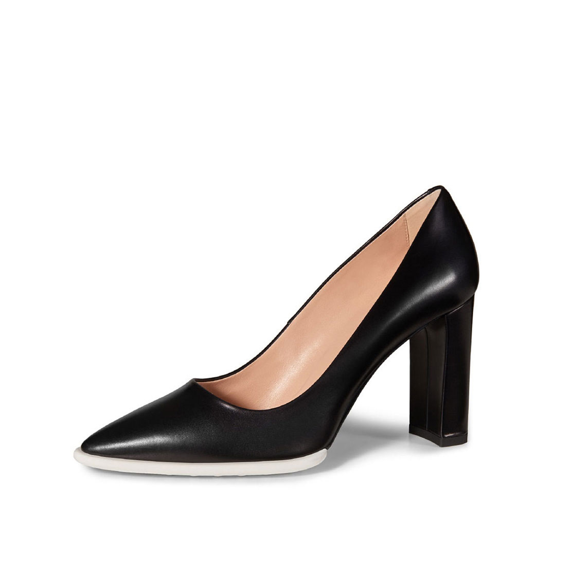 Elegant women genuine leather 7cm high heel pump shoes YB2054