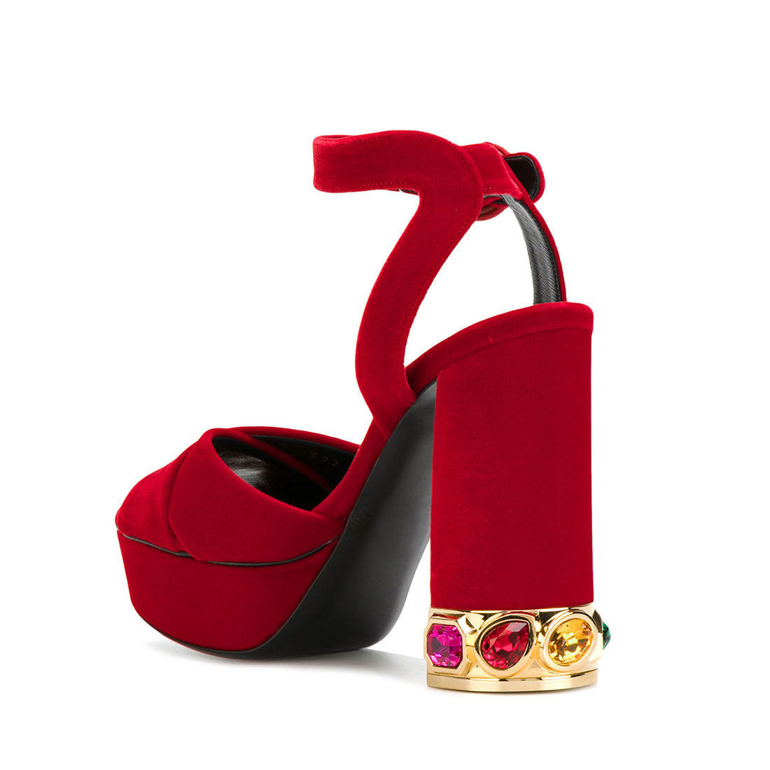 red diamante shoes