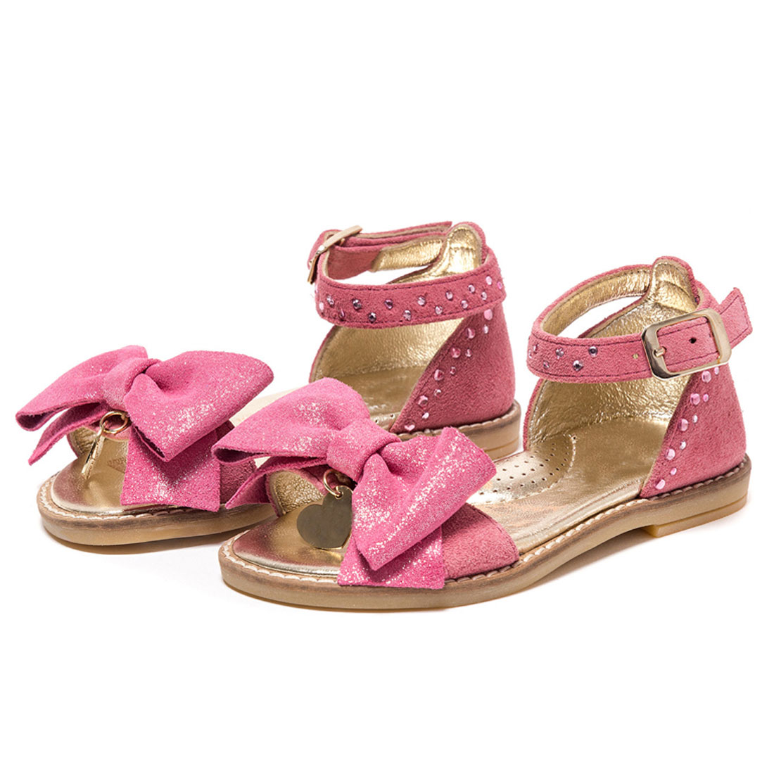 Design New Custom Child Sandal For Girls Fancy Leather Kid Sandal KD0110