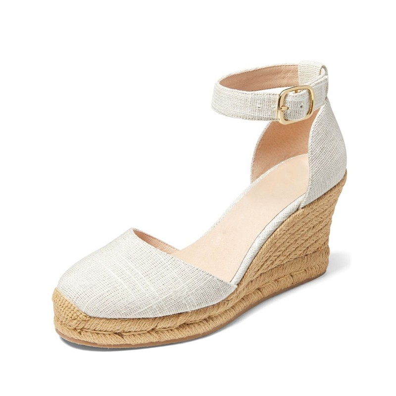 white Roman wedge sandal heels for women and ladies flat platform shoes
