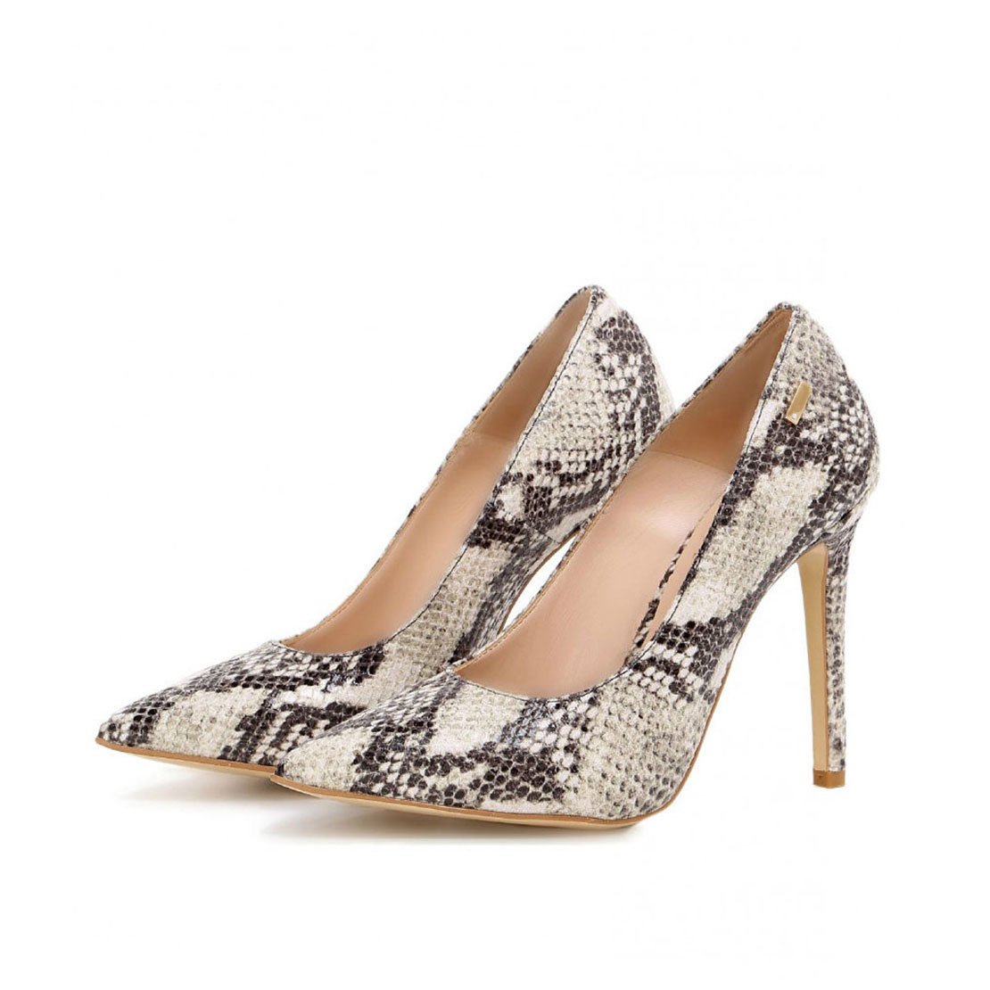 Sexy design snakeskin 8cm high heel women dress pump shoes YB2070 ...