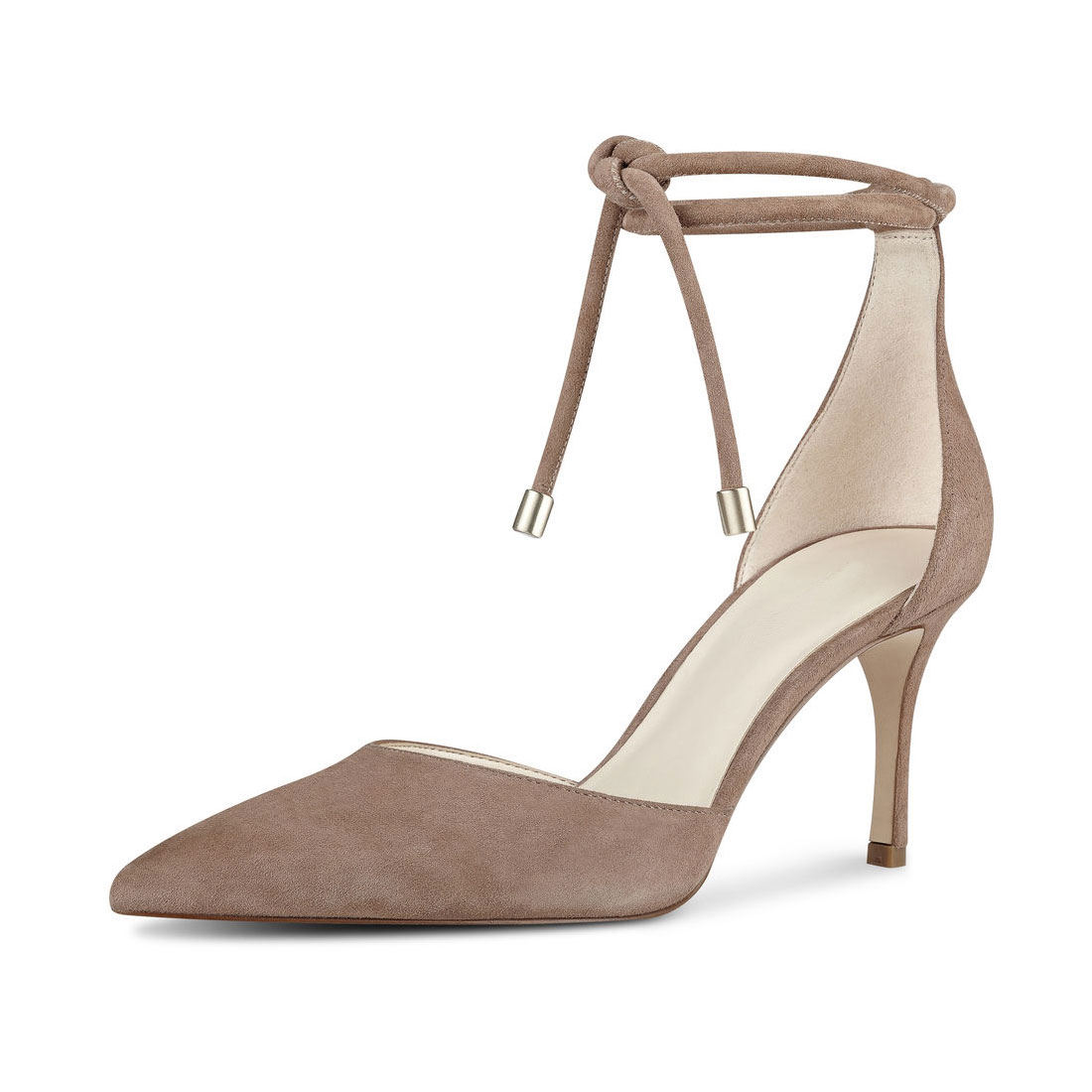 Elegant suede upper pointed women heel sandal dress shoes YH1173