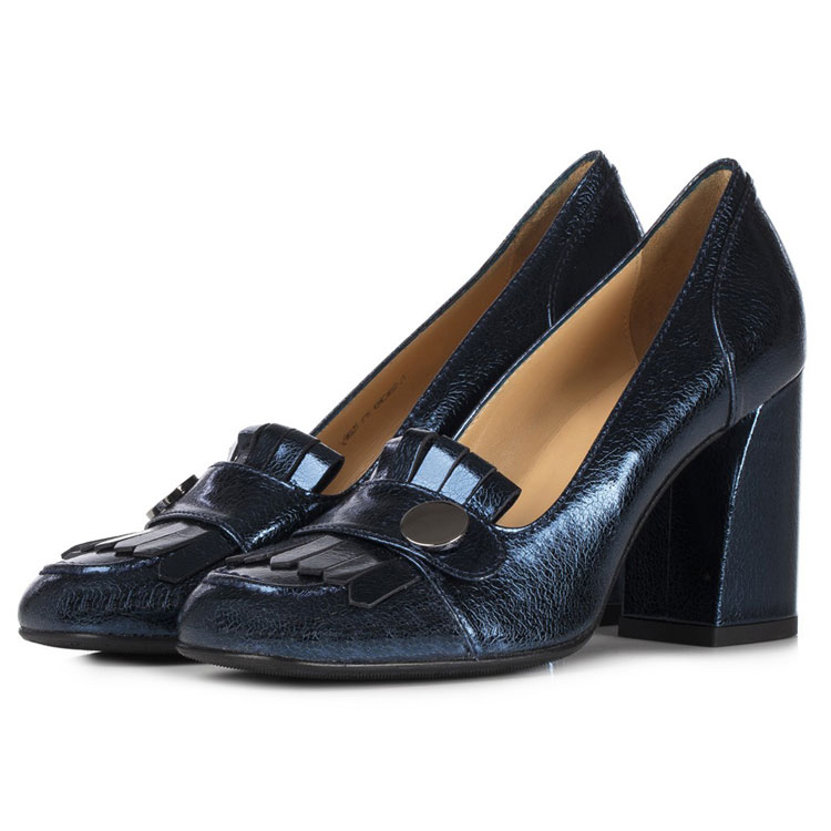 Wholesale Italian Sexy High Heel Party Loafer Women Leather Dress Shoes HS1598