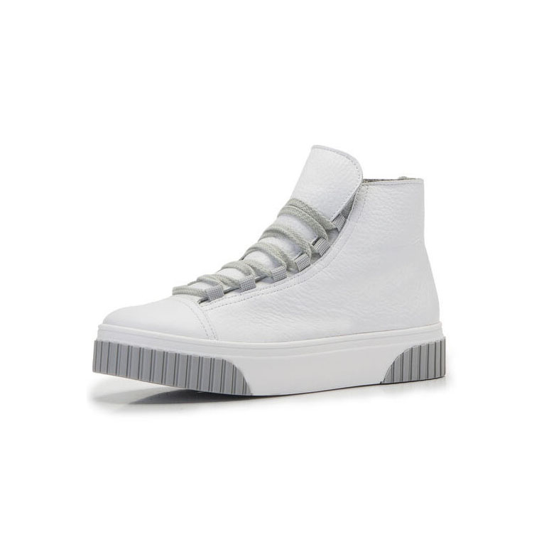 New trend fashion casual wholesale customized logo high top round toed shoes