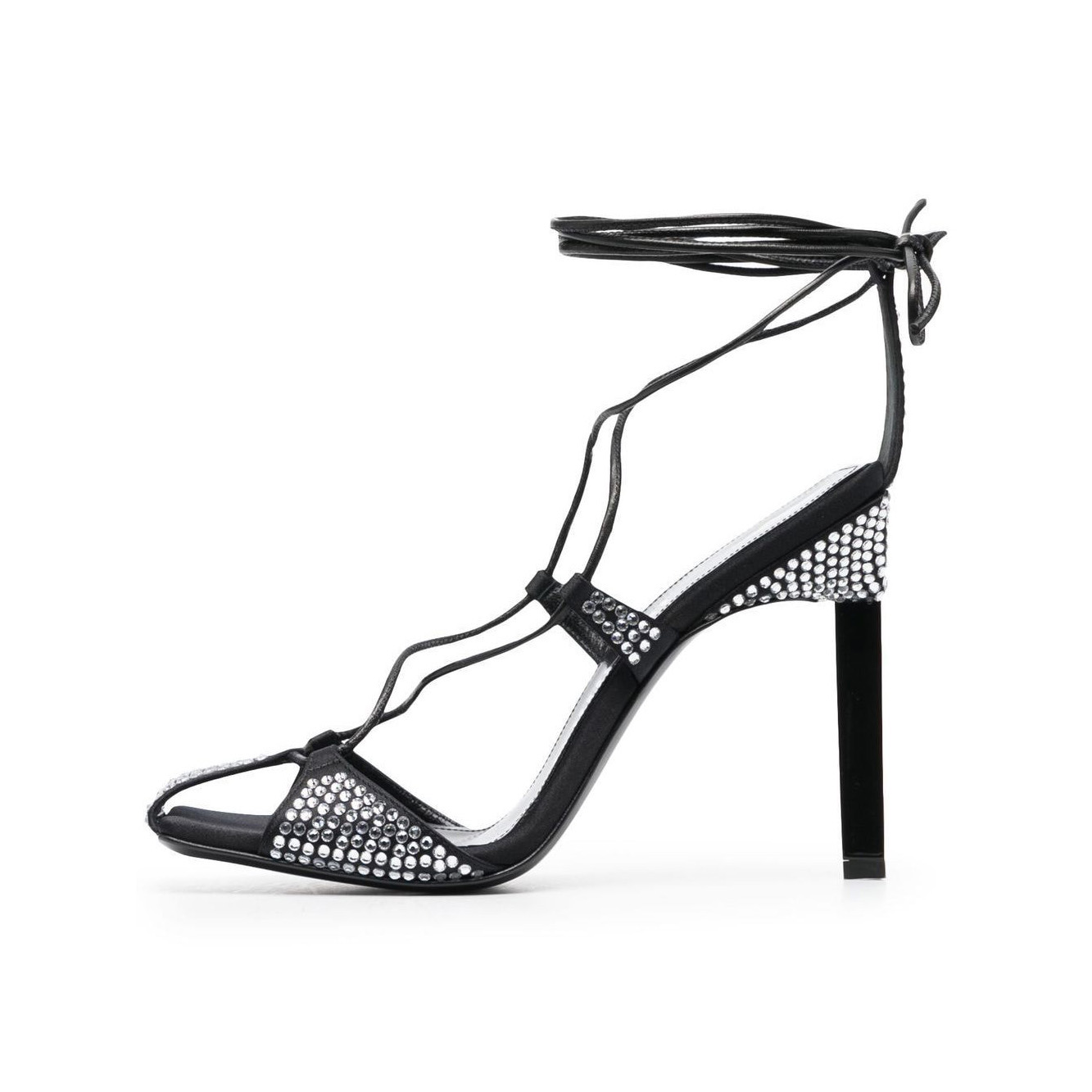 New sexy wholesale custom logo diamond strap close toe thin high women sandals