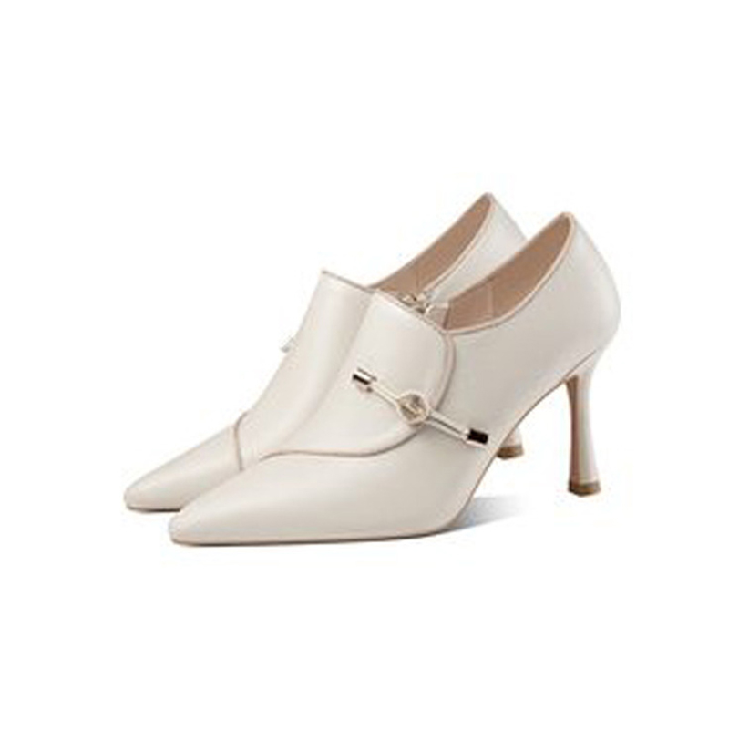 Fashion trend wholesale custom logo pointed toed thin high heels women pumps