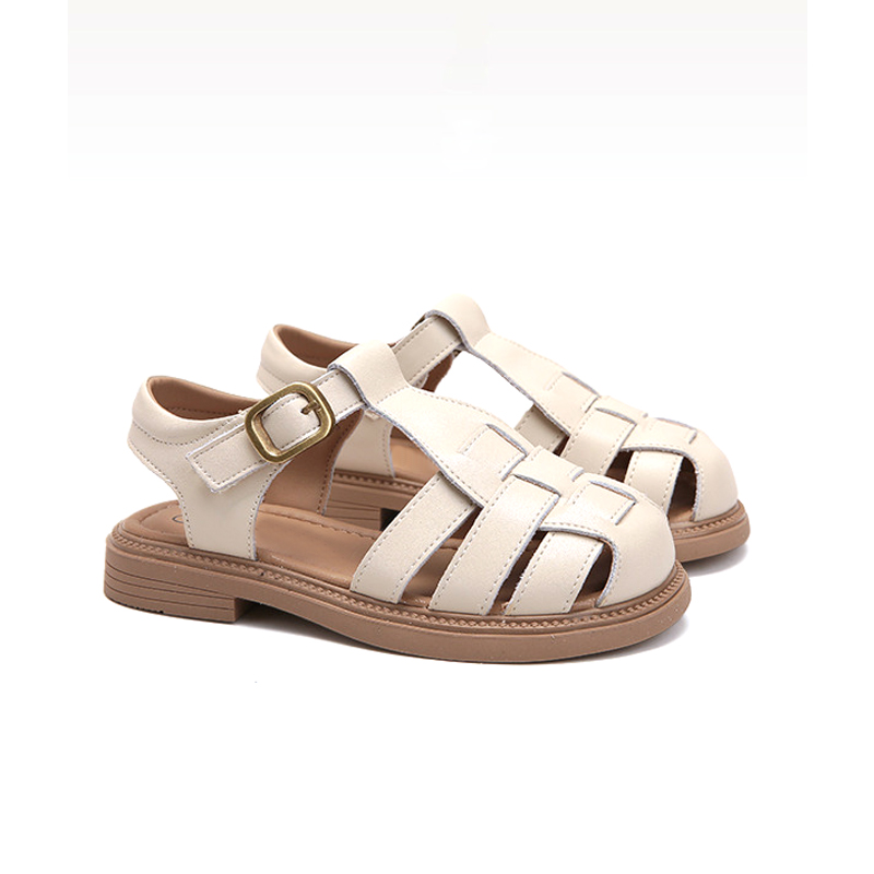Cusual comfortable casual wholesale customized logo close toe children sandals